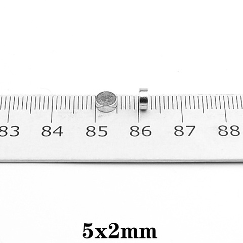 Imanes de tierras raras de 5x2mm, imanes redondos pequeños de 5x2mm de diámetro, imanes permanentes de neodimio fuertes de 5x2mm, 50 ~ 1000 Uds. ► Foto 1/6