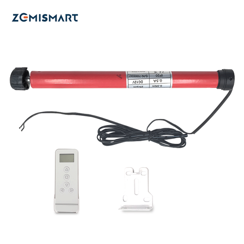 Zemismart para el Motor de la cortina del rodillo del tubo de 20mm Smart Home DC12V RF433 traje eléctrico Tubular de la cortina para Broadlink ► Foto 1/6