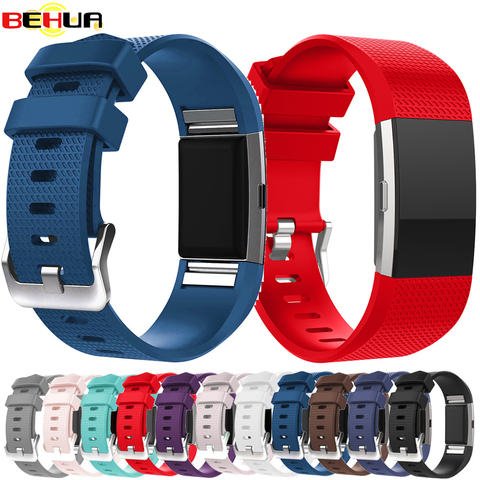 Correa de muñeca para reloj inteligente Fitbit Charge 2, repuesto de silicona blanda, para Fitbit Charge2 ► Foto 1/6