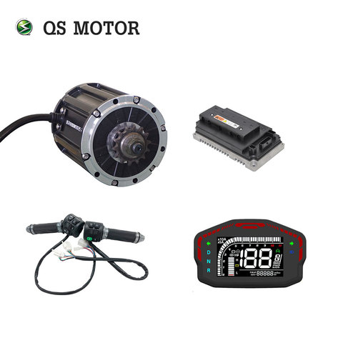 QS 2000W 120 V 72V 70KPH Mediados de coche kits de motor con EM100SP controlador de bicicleta de carreras ► Foto 1/5