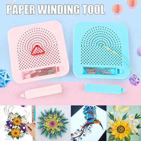 Tablero de papel Quilling hecho a mano, guía de cuadrícula para papel, elaboración plegable para manualidades con papel, enrollador, Rollo cuadrado, herramienta de bricolaje ► Foto 1/6