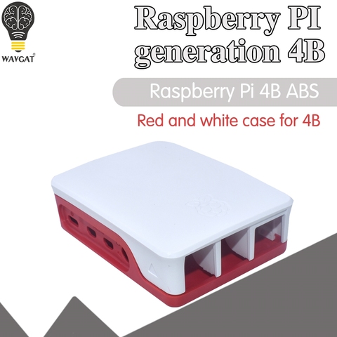 Raspberry Pi 4 Modelo B ABS caja de plástico carcasa blanca diseño clásico con ventilador con disipador térmico para Raspberry Pi 4 ► Foto 1/6