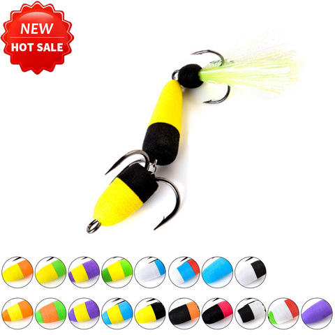 Nuevo * MANDULA tamaño L 1 Uds señuelo de Pesca SwimBait 18Color bajo señuelo cebo para insectos de Señuelos de Pesca japonesa tres ganchos ► Foto 1/6