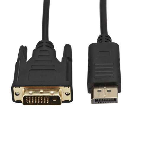 1,8 M profesional DP a DVI convertidor Cable de puerto macho a DVI-D 24 + 1Pin Monitor para hombre pantalla adaptador Cable ► Foto 1/6