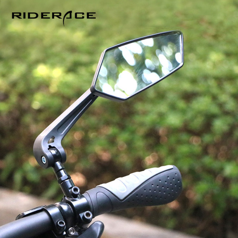 Espejo retrovisor transparente para bicicleta, Reflector de Vista trasera de amplio alcance, manillar ajustable, espejos izquierdo y derecho ► Foto 1/6