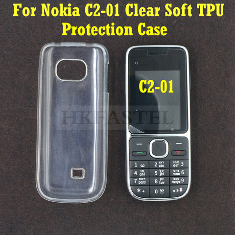 HKFASTEL-funda protectora para móvil, protector de TPU suave, transparente, para Nokia C2 C2-01 C2 01 ► Foto 1/6