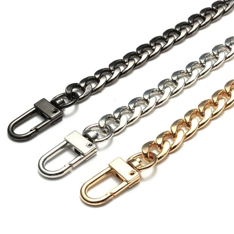 Piezas para mochilas accesorios bolsas cadenas de oro Hardware de cinturón bolso accesorio de aleación de Metal cadena de la bolsa correa para las mujeres bolsas correas ► Foto 1/6