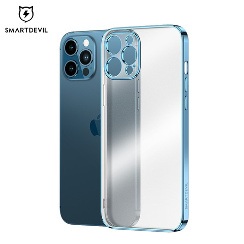 SmartDevil-funda de teléfono móvil para iPhone 12 Pro Max, cubierta protectora transparente mate, paquete completo de lente profesional ► Foto 1/5