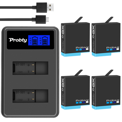 Probty-batería Original para GoPro Hero 8, hero 7, hero8, cargador LCD, decodificador completo ► Foto 1/6