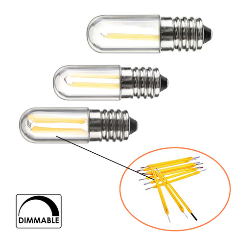 Bombilla LED E12 E14 regulable, 110V, 220V, luz de refrigerador, 4W, filamento de lámpara COB, lámparas de luz halógena de reemplazo de 30W ► Foto 1/6