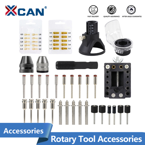 XCAN-Kit de accesorios de herramientas rotativas, mandril de hoja de sierra, miniportabrocas giratorio, localizador dedicado para Dremel ► Foto 1/6