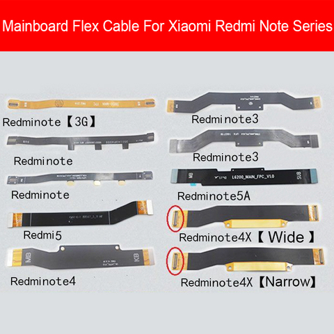 Placa base Cable flexible para Xiaomi Redmi Note 2 3 3G 4 4X 4G 5 5A 6 7 Pro placa base Cable de cinta flexible reemplazo ► Foto 1/6