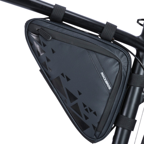 ROCKBROS-Bolsa de almacenamiento para bicicleta, ultraligera, triangular, para ciclismo, deportes al aire libre, accesorios ► Foto 1/6