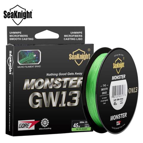 SeaKnight MS serie GW13 13 13 hilos sedal de pesca 300M 150M multifilamento PE Línea 12 + 1 GTX aparejos de pesca de agua salada ► Foto 1/6