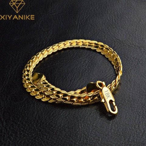 XIYANIKE-pulsera de plata de primera ley para mujer, brazalete, plata esterlina 925, diseño elegante, accesorio de boda, gran oferta, 5M ► Foto 1/6