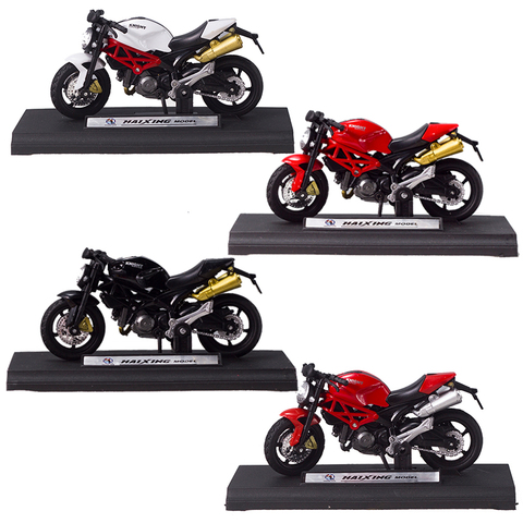 Locomotora 1:18 Ducati Monster Aleación de simulación Scooter Ducati 1199 696 1200R de la motocicleta locomotora modelo Decoración Para horneado torta ► Foto 1/6