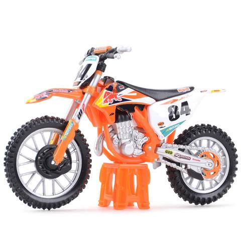 Bburago 1:18 2022 KTM-450 SX-F fábrica edición estática fundido a presión vehículos coleccionables juguetes modelo de motocicleta ► Foto 1/6