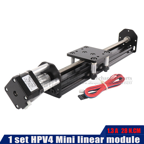 HPV4-motor paso a paso NEMA17 100 200 300 400, modelo lineal con ranura en V, kit de eje Z, enrutador Reprap, piezas de impresora 3D sapre ► Foto 1/6