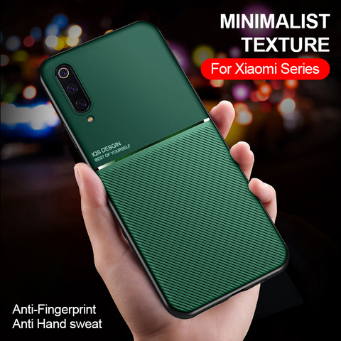 Anti-huella digital magnético funda de teléfono para Xiaomi Mi 9 Se fundas de TPU blandas en Redmi 9A Nota 9 S 9 Pro Max Mi9 lite 9se Mi9se ► Foto 1/6