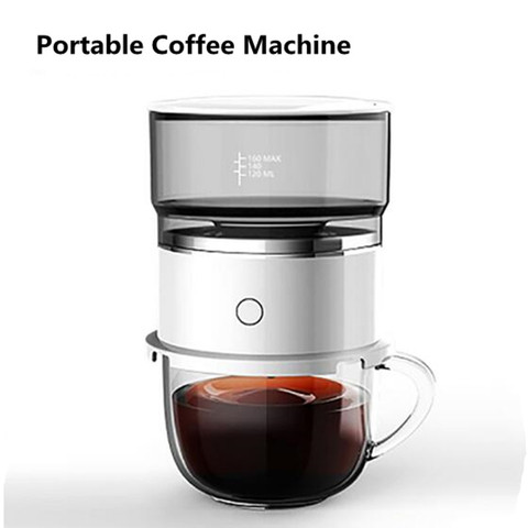 Cafetera eléctrica portátil reutilizable, máquina de café automática, goteador de café, accesorios de café por goteo ► Foto 1/6