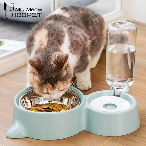 Cuenco para gatos Hoopet, cuenco alimentador de agua para perros, gatos y gatitos cuenco para, fuente de comida, cuenco para mascotas, productos ► Foto 1/6