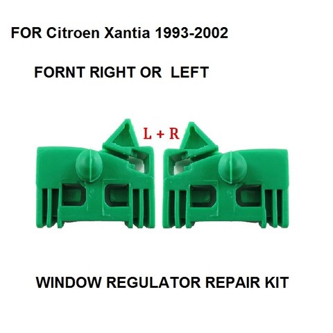 Para Citroen Xantia 1993-2002 regulador de ventana reparación Clip Kit frente a la izquierda o a la derecha de la puerta 2 piezas ► Foto 1/1