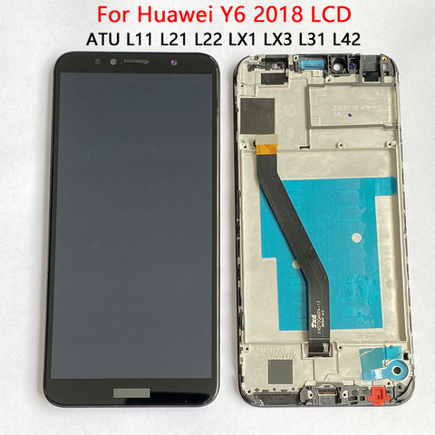 Pantalla LCD Original Honor 7A Pro para huawei Y6 Prime 2022, con marco de montaje de pantalla táctil ATU L11 L21 LX1 LX3 L31 L42 ► Foto 1/6