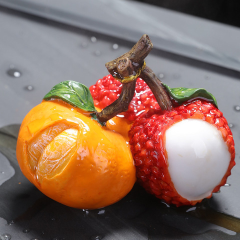 Resina de colores que cambian, accesorios para el hogar, oficina, frutas, decoración, té, ceremonia, té ► Foto 1/6