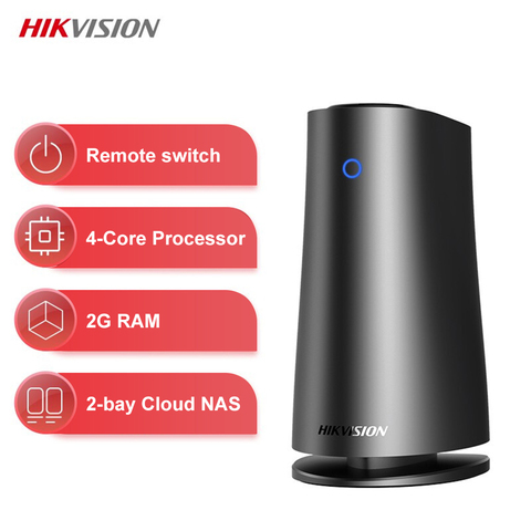 HIKVISION-disco de almacenamiento privado H200 NAS 2 Bay NAS, 2GB de RAM, almacenamiento en la nube, sin disco remoto (no incluye HDD) ► Foto 1/6