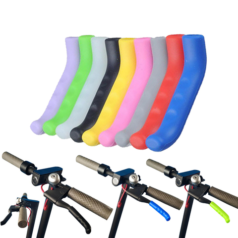 Cubierta universal de gel de silicona para bicicleta, funda de manillar de freno para patinete eléctrico Xiaomi M365, 2 uds. ► Foto 1/6