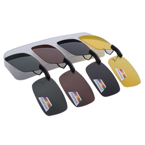 Gafas de sol polarizadas Unisex con Clip en gafas de sol para conducir visión nocturna lente Anti-UVA Anti-UVB ciclismo gafas de sol de Clip ► Foto 1/6