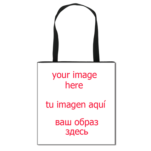 Bolso de mano personalizable con tu logotipo/Nombre/imagen para mujer, bolsa de compras informal, bolso de hombro femenino para viaje ► Foto 1/6