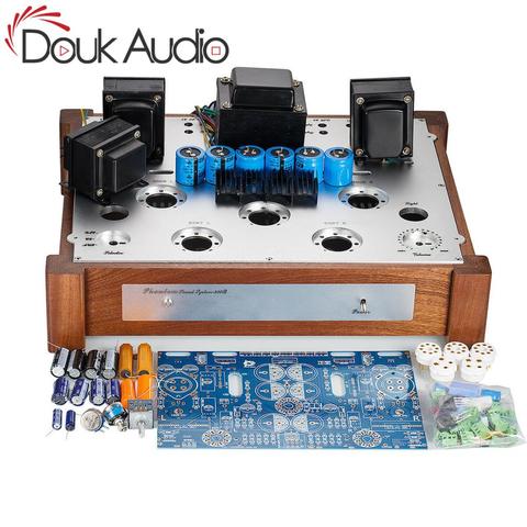 Douk audio amplificador de tubo Hi-Fi 6SN7-300B de extremo único Clase A, válvula DE POTENCIA ESTÉREO, Kit DIY de 7W * 2 ► Foto 1/6