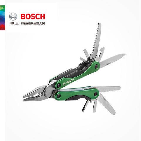 Bosch-Alicates plegables 12 en 1 para Herramienta de combinación de cuchillos, multifunción, Material de acero inoxidable GHK6, fácil de llevar ► Foto 1/6