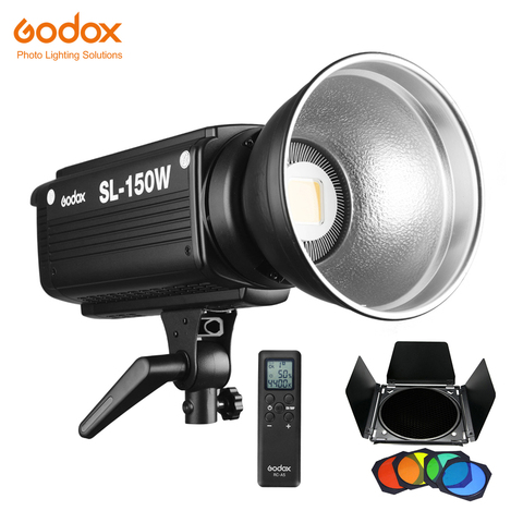 Godox-SL-150W SL150W, 150WS, 5600K, Panel de luz LED LCD para vídeo, salida continua, iluminación de estudio con montaje Bowens, color blanco ► Foto 1/6