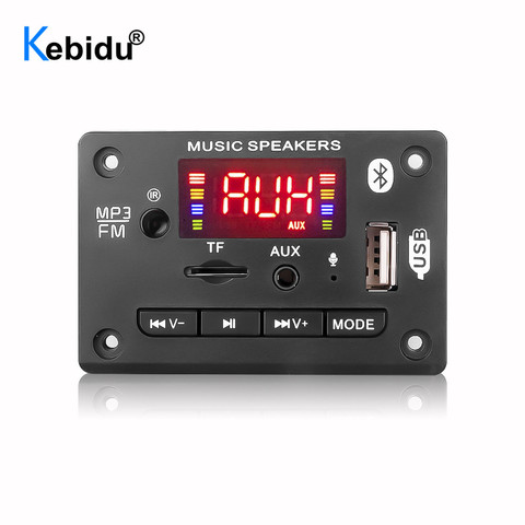 De Audio Bluetooth MP3 placa decodificadora WMA con manos libres de grabación de voz de TF USB FM módulo de Radio para altavoz MP3 jugador Kit de coche ► Foto 1/6