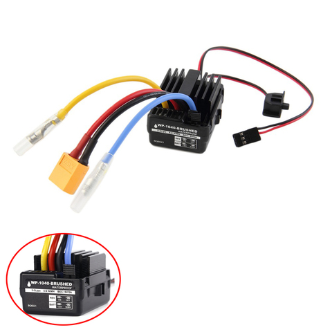 Controlador ESC cepillado WP 1040 60A BQ6021 a prueba de agua para Motor de coche RC Hobbywing Quicrun ► Foto 1/6