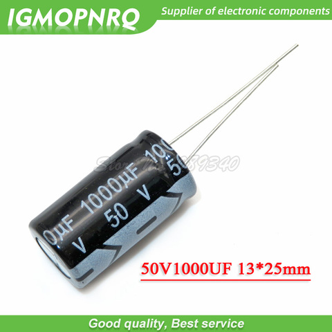 10 Uds 50V1000UF 13*25mm 1000UF 50V 13*25 condensador electrolítico de aluminio ► Foto 1/1