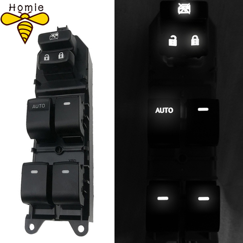 Retroiluminación blanca de alimentación led interruptor de la ventana de pasajeros para Toyota Camry RAV4 Corolla Auris urbano crucero Highlander Vios 84820-02190 ► Foto 1/5