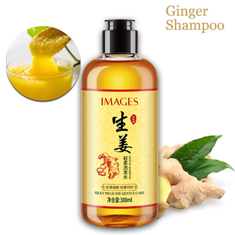 Champú de jengibre de fórmula china para el crecimiento rápido del cabello, tratamiento de aceite para el cabello, caspa, 300ml ► Foto 1/6