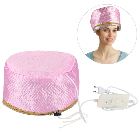 Secador de pelo eléctrico para mujer, gorro de tratamiento térmico para belleza, SPA, cuidado del cabello nutritivo, enchufe para EE. UU./UE ► Foto 1/6