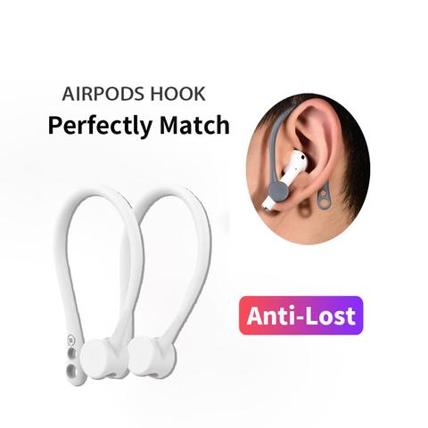 Protección airpods earhook de silicona bluetooth inalámbrico auricular titular earbuds gancho de oído para apple anti-lost air pods Accesorios ► Foto 1/6