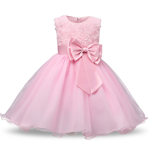 Vestido de princesa de flores para niña, tutú, boda, fiesta de cumpleaños, vestidos infantiles para niñas, disfraz de Navidad, diseños de graduación para niños pequeños ► Foto 1/6