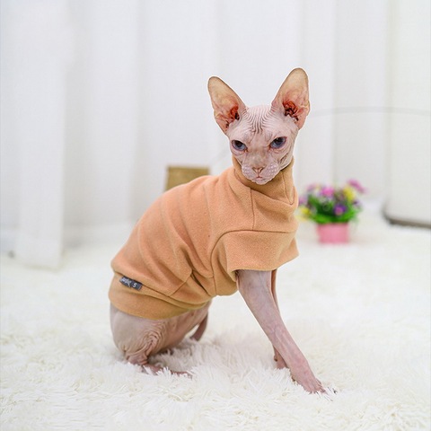 Ropa de perro y gato, sudaderas con capucha para perros, Bulldog francés Sphinx, ropa para cachorros y gatos, camisetas cálidas para perros ► Foto 1/6