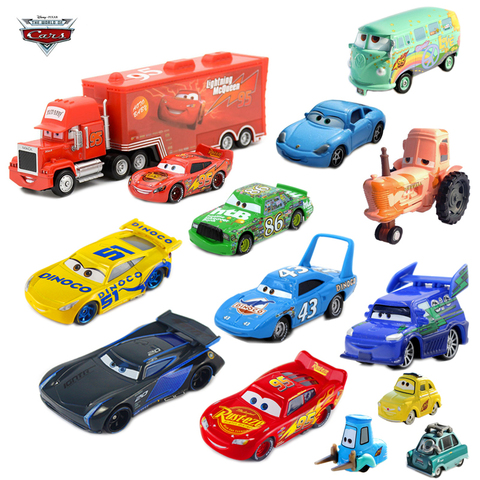 27 estilos Disney Pixar Cars 3 Lightning McQueen Jackson Storm Ramirez fundición aleación de Metal modelo educativo juguete coche regalo para niños ► Foto 1/5