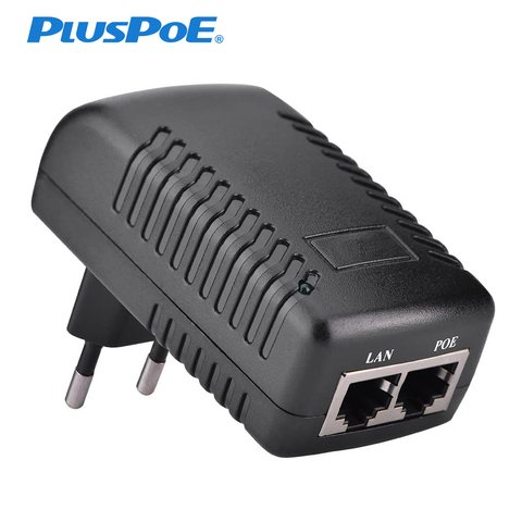 Alimentador PoE de alimentación de 12V, 24V, 48V, 24W, adaptador Ethernet POE para cámara de seguridad, CCTV, teléfono, enchufe de pared estadounidense para la UE ► Foto 1/6