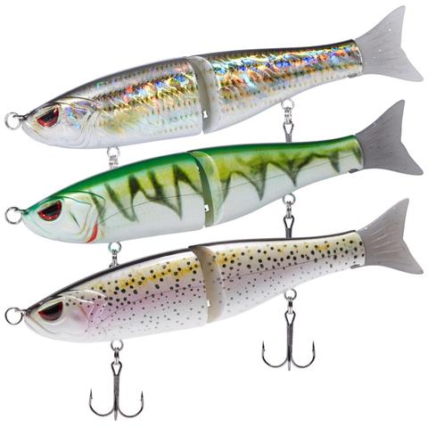 Bassdash los nadadores Lucio de trucha deslizamiento cebos Minnow duro señuelo para pesca de lubina 17,8 cm/62,5g 3-Pack ► Foto 1/6