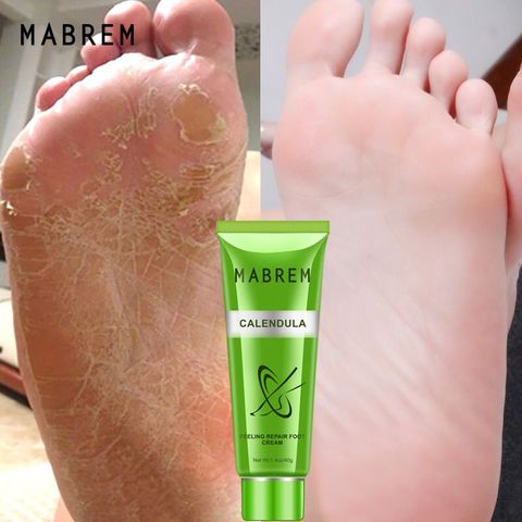 MABREM-Crema para el tratamiento de los pies, crema de protección anticraqueo hidratante, blanqueamiento, alivio del dolor en el pie, exfoliante, 40g ► Foto 1/6