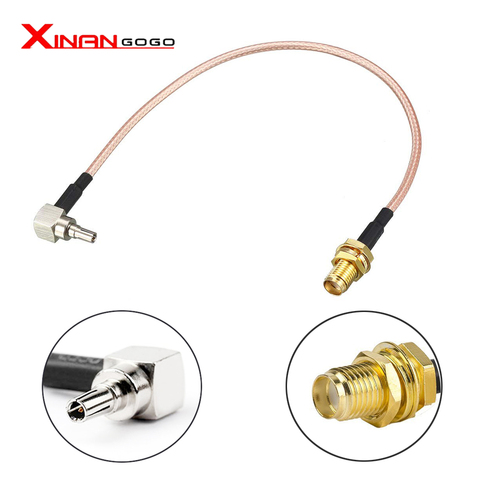 XinAnGoGo 1 Uds SMA hembra a CRC9 Cable Pigtail para Huawei 3G módem RF Coaxial RG316 15CM ► Foto 1/4