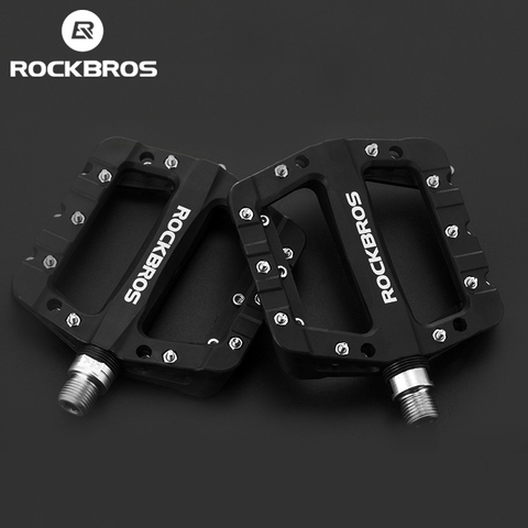 ROCKBROS Ciclismo MTB Pedales Bicicleta Ultraligero Sello Nylon Molibdeno Pedales Durable 10 Uñas Ampliar Área Ensanchada Bicicleta Pedales Accesorios ► Foto 1/6